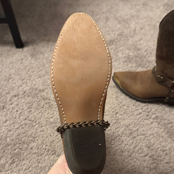 Masterson RB920 Western Leather Rodeo Cowboy Boots Pointed Toe Tips Women's 7 - Picture 7 of 9